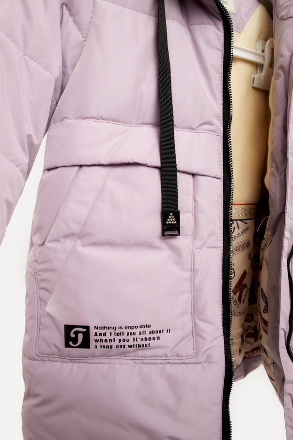 Куртка для девочки 128 цвет сиреневый ЦБ-00221474