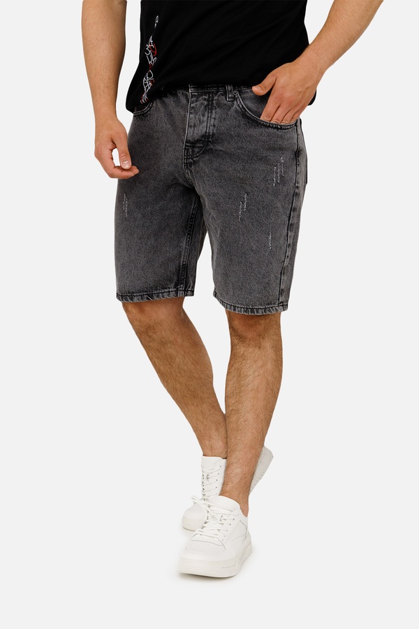 Чоловічі джинсові шорти 42 колір темно-сірий ЦБ-00250773 SKT000994289 фото
