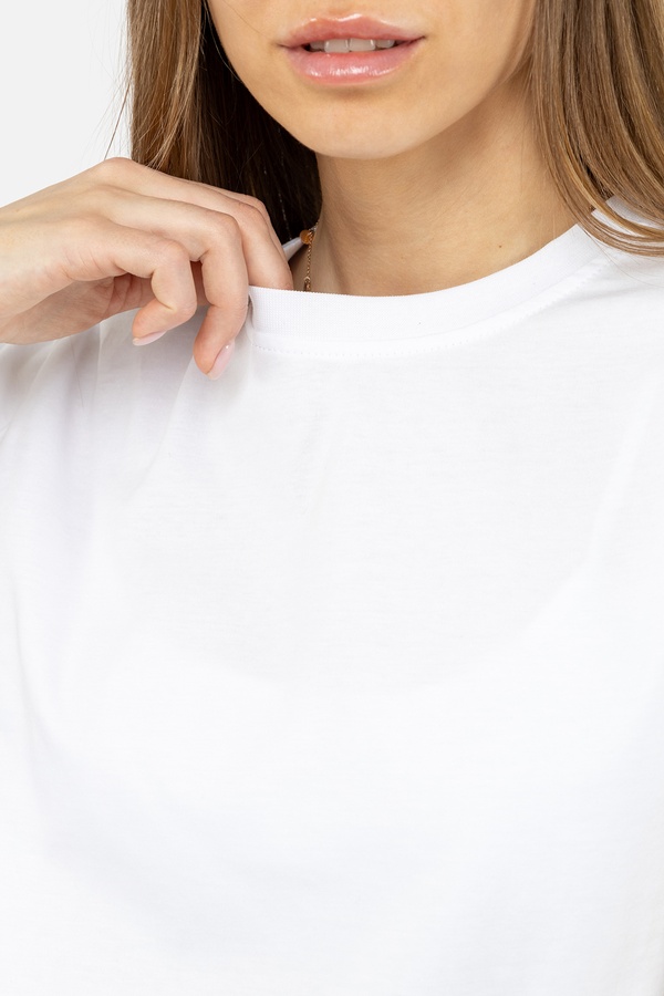 Жіноча футболка 40 колір білий ЦБ-00242201 SKT000963930 фото
