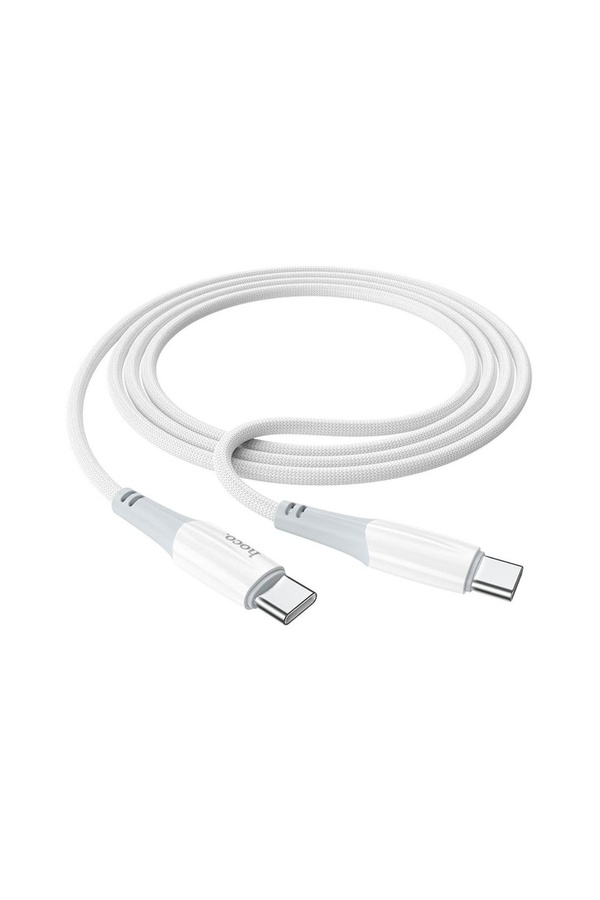 USB кабель Hoco X70 Type-C - Type-C 3A 60W PD 1 м колір білий ЦБ-00209851 SKT000887808 фото