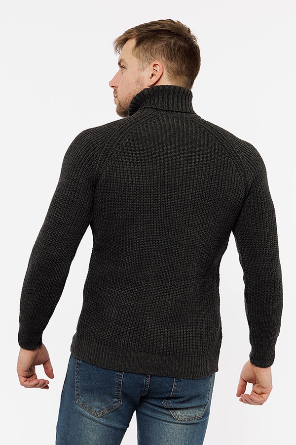 Чоловічий светр 52 колір темно-сірий ЦБ-00203623 SKT000874399 фото