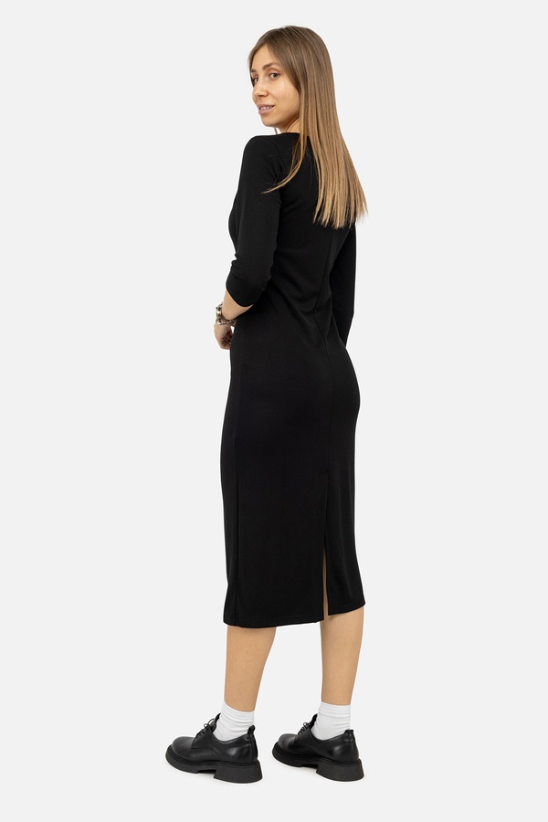 Жіноча сукня 42 колір чорний ЦБ-00245790 SKT000982774 фото