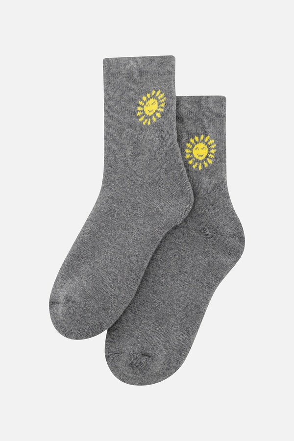 Шкарпетки для дівчинки 27-30 колір сірий ЦБ-00238572 SKT000956900 фото