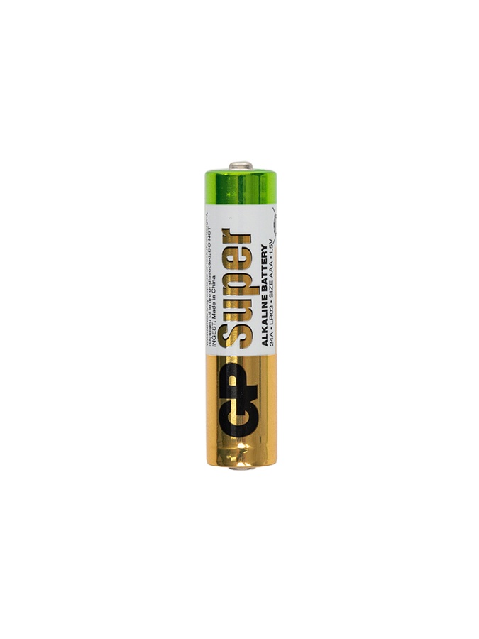 Батарейка GP SUPER ALKALINE щелочная LR03/ААА мизинчик, Цена за 1 шт. цвет разноцветный ЦБ-00213341 SKT000893583 фото