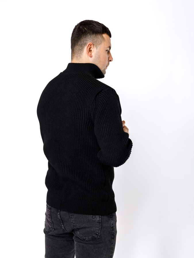Мужской свитер 52 цвет черный ЦБ-00233232 SKT000952722 фото
