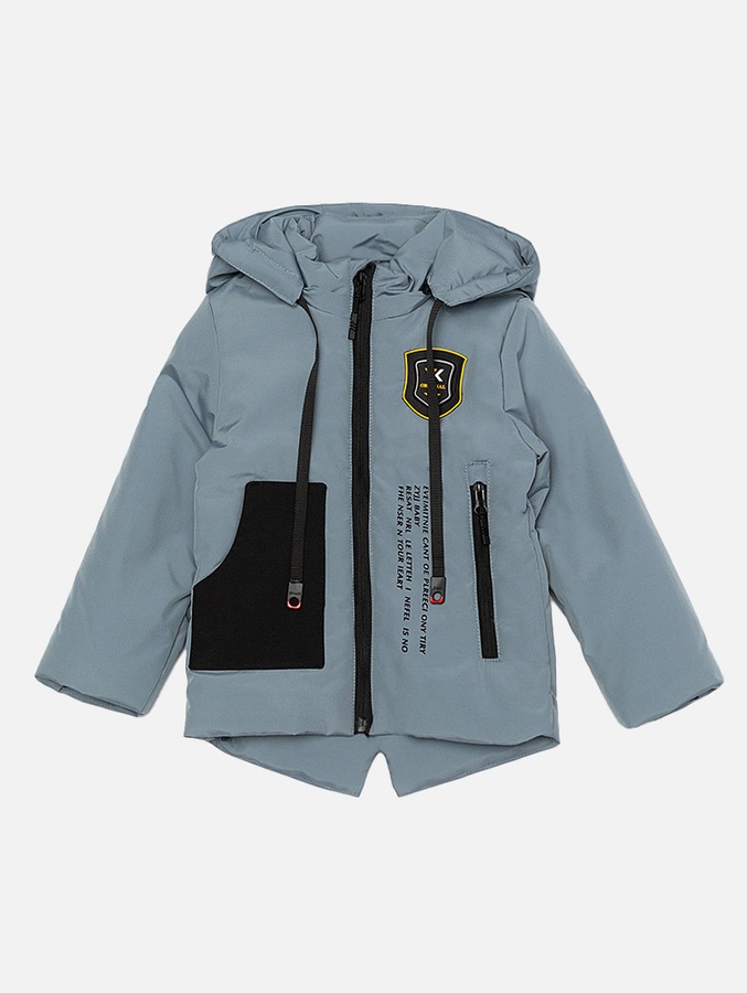 Куртка парка демісезонна для хлопчика 86 колір сірий ЦБ-00207653 SKT000883399 фото