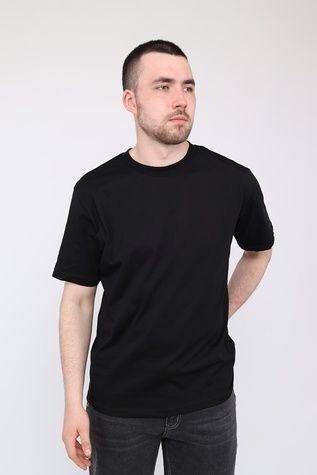 Футболка з коротким рукавом чоловіча колір чорний 44 ЦБ-00293439 фото