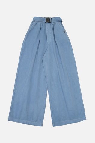Джинсы wide leg для девочки цвет голубой 164 ЦБ-00269541 фото