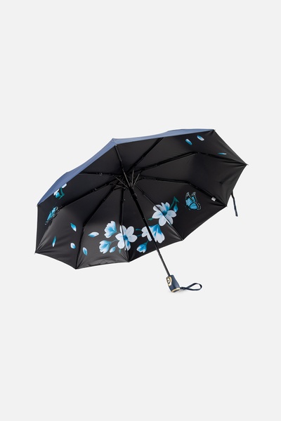 Женский полуавтоматический зонтик цвет темно-синий ЦБ-00248637