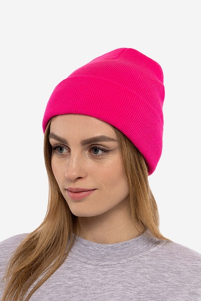 Жіноча шапка 56-58 колір фуксія ЦБ-00209582 SKT000886944 фото