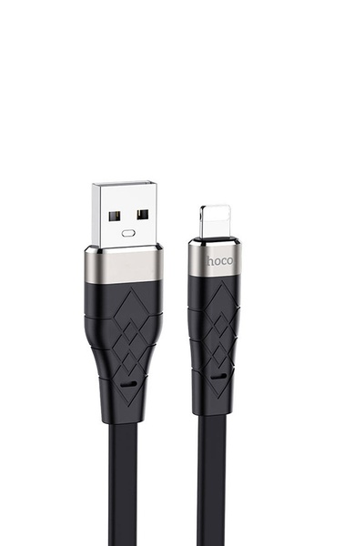 USB кабель Hoco X53 Lightning 2.4A 1 м колір чорний ЦБ-00204680 SKT000876742 фото