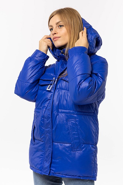 Женская куртка 50 цвет синий ЦБ-00197226 SKT000860737 фото