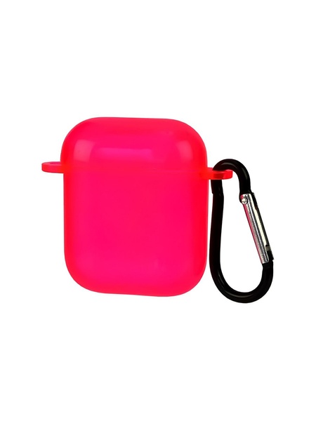 Чехол силиконовый Clear Neon с карабином для Apple AirPods 3 цвет розовый ЦБ-00200539 SKT000868630 фото