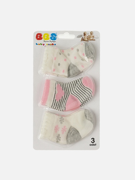 Набір шкарпеток для дівчинки 16-17 колір різнокольоровий ЦБ-00224777 SKT000920952 фото