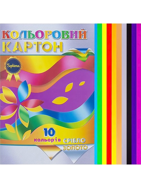 Цветной картон "Septima" цвет разноцветный ЦБ-00223721 SKT000918080 фото
