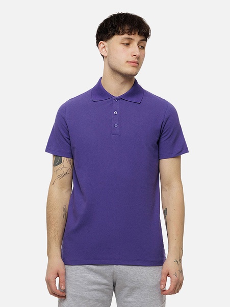 Мужское поло с коротким рукавом 52 цвет фиолетовый ЦБ-00210804 SKT000890812 фото
