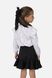 Блуза с длинным рукавом для девочки 116 цвет белый ЦБ-00251227 SKT000996199 фото 3