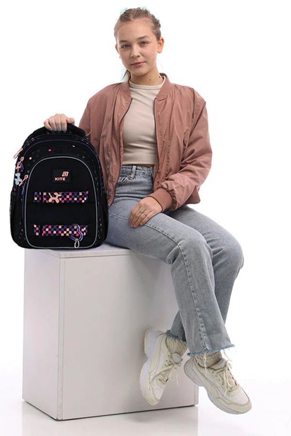 Рюкзак ортопедический школьный Kite Education teens Romantic Street Art KITE K26-8001M-1 ЦБ-00297760 фото