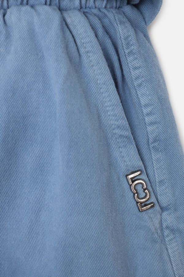Джинси wide leg для дівчинки колір блакитний 164 ЦБ-00269541 фото