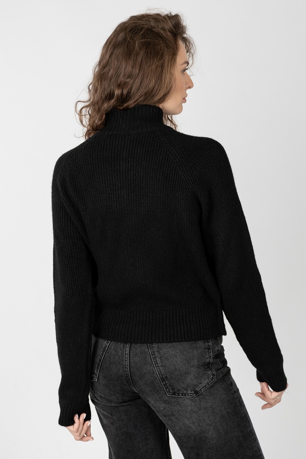 Жіночий светр 48 колір чорний ЦБ-00234210 SKT000943529 фото