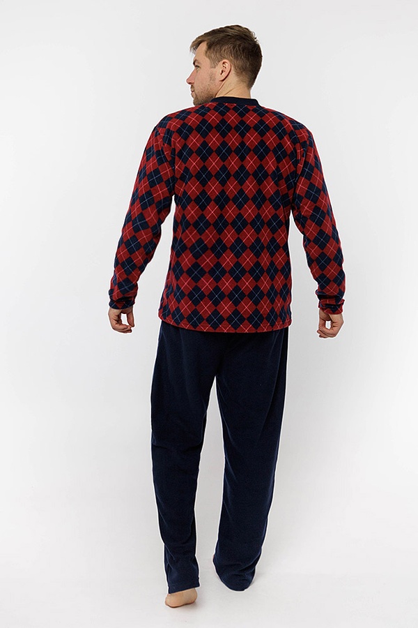 Чоловіча піжама колір червоний ЦБ-00203795 SKT000874747 фото