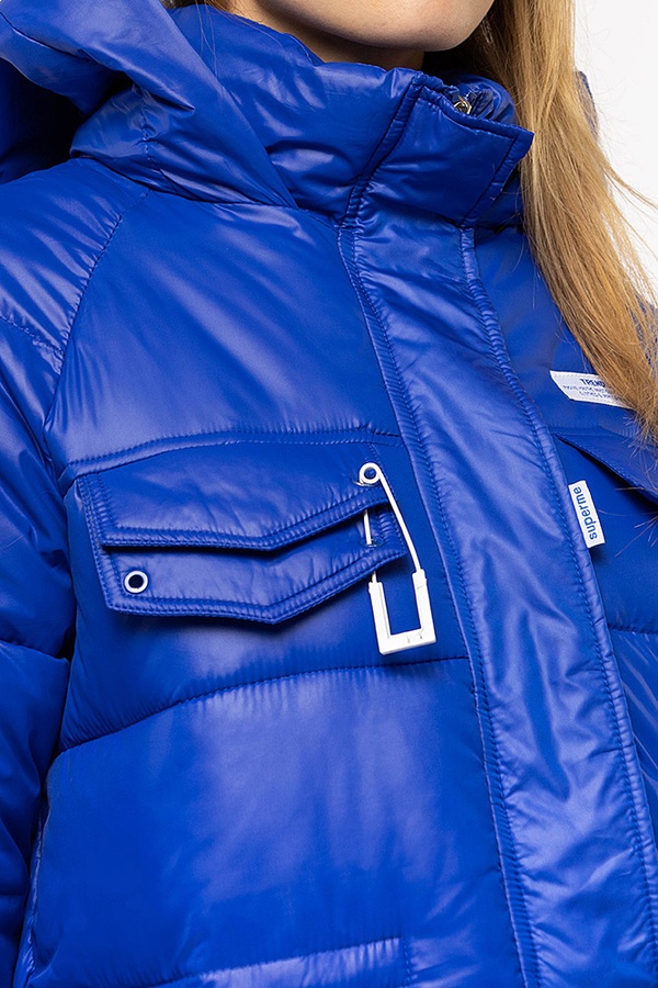 Женская куртка 50 цвет синий ЦБ-00197226 SKT000860737 фото