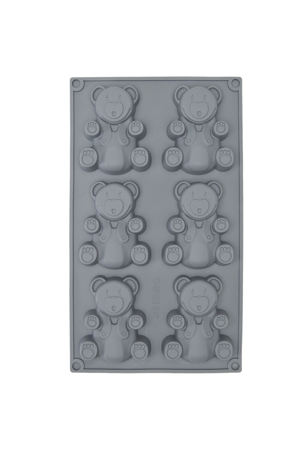 Силіконова форма-планшет для випічки "Ведмедик" колір сірий ЦБ-00247447 SKT000987152 фото