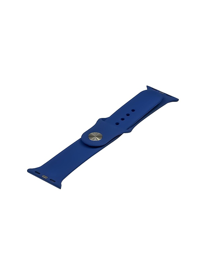 Силіконовий ремінець для Apple Watch Sport Band 38/ 40/ 41 колір темно-синій ЦБ-00200507 SKT000868598 фото