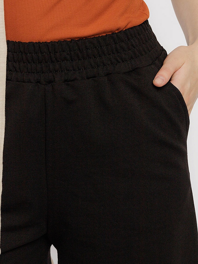 Короткие шорты женские 46 цвет черный ЦБ-00221771 SKT000914323 фото