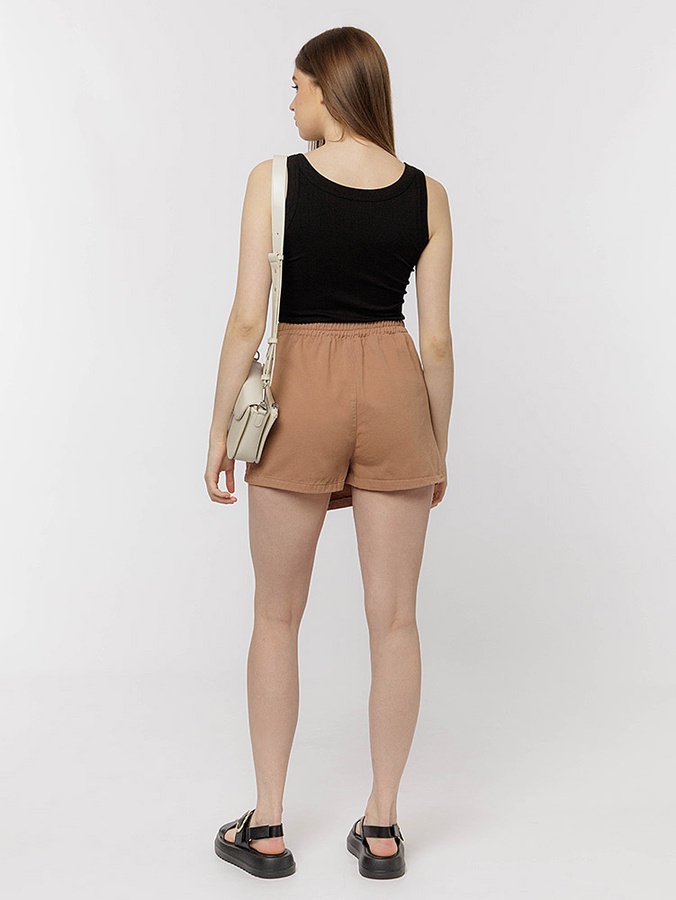 Короткая женская джинсовая юбка 40 цвет коричневый ЦБ-00219135 SKT000906389 фото