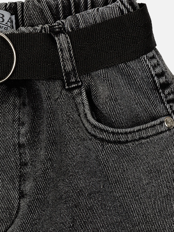 Шорти джинсові на резинці з поясом для хлопчика 128 колір сірий ЦБ-00221459 SKT000912413 фото