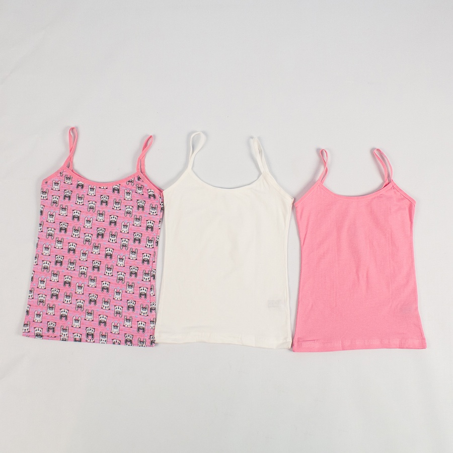 Комплект нижньої білизни із 3-х одиниць: майки для дівчинки колір різнокольоровий ЦБ-00141497 SKT000495200 фото