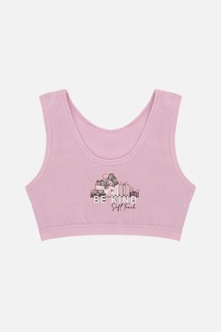 Топ для девочки цвет пудровый 116 ЦБ-00298462 фото