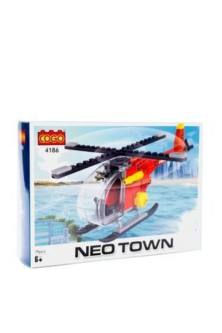 Конструктор COGO &laquo;Город: Вертолет&raquo; на 79 элементов COGO 4186 ЦБ-00295997 фото