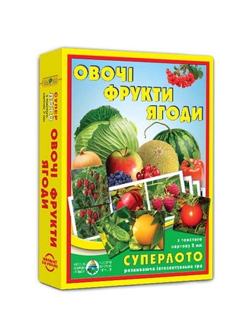 Супер ЛОТО "Овочі та фрукти" колір різнокольоровий ЦБ-00218059 SKT000903841 фото