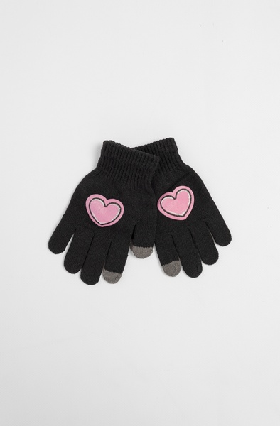 Перчатки для девочки 3 цвет черный ЦБ-00230687 SKT000935377 фото