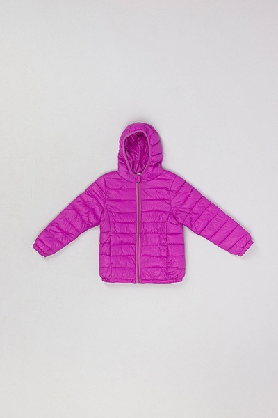 Куртка коротка на дівчинку 122 колір фіолетовий ЦБ-00170084