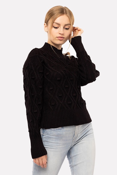 Женский свитер 46 цвет черный ЦБ-00195689 SKT000857839 фото