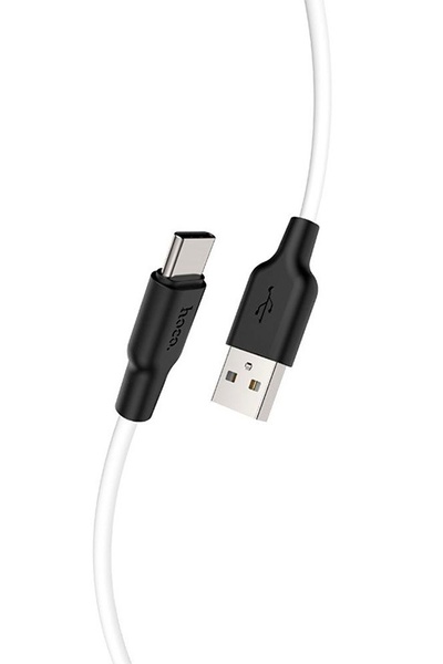 Кабель Hoco X21 Plus USB для Type-C 1m колір чорно-білий ЦБ-00245379 SKT000981407 фото