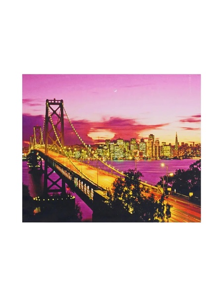 Алмазна мозаїка "Пурпурний захід сонця" 30х40 см колір різнокольоровий ЦБ-00217168 SKT000902191 фото