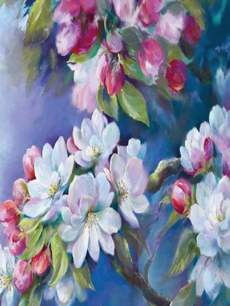 Алмазна мозаїка "Вишневе цвітіння", 40*40 см на підрамнику колір різнокольоровий ЦБ-00218203 SKT000904089 фото