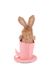 Кроличка в розовой шляпке цвет розовый ЦБ-00207524 SKT000883069 фото 2