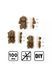 Картонный конструктор Cartonic 3D Puzzle MONKEYS TRIO Cartonic CARTTRIOMONK ЦБ-00289956 фото 10