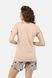 Жіноча піжама 40 колір бежевий ЦБ-00245640 SKT000982368 фото 4