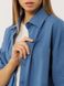 Жіноча сорочка оверсайз 46 колір синій ЦБ-00222121 SKT000914375 фото 2