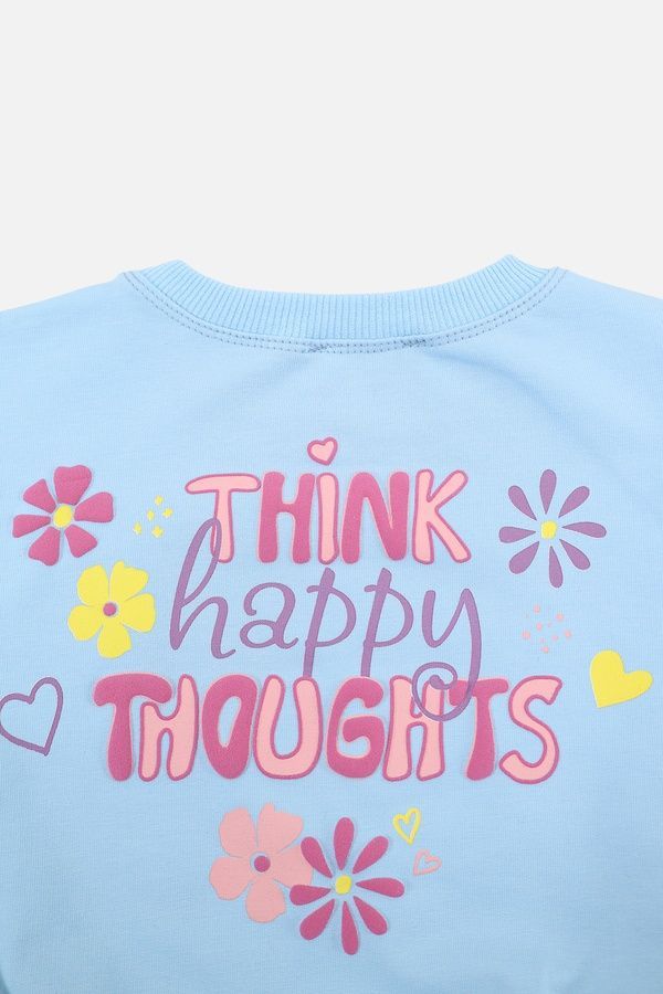 Свитшот для девочки цвет голубой 80 ЦБ-00290405 фото