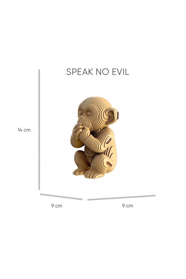 Картонный конструктор Cartonic 3D Puzzle MONKEYS TRIO Cartonic CARTTRIOMONK ЦБ-00289956 фото