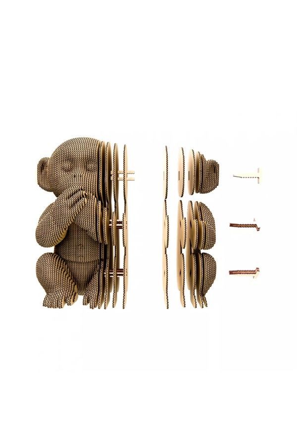 Картонный конструктор Cartonic 3D Puzzle MONKEYS TRIO Cartonic CARTTRIOMONK ЦБ-00289956 фото