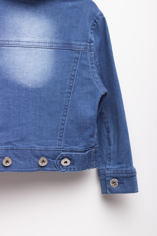 Куртка джинсовая которка на девочку 104 цвет синий ЦБ-00148396 SKT000509423 фото