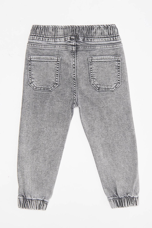 Джогеры джинсовые на мальчика 98 цвет светло-серый ЦБ-00185374 SKT000612051 фото